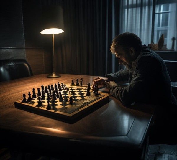 孤灯下的棋局,战略高手在酒店深夜的独白 孤灯下的棋局,战略高手在酒店深夜的独白